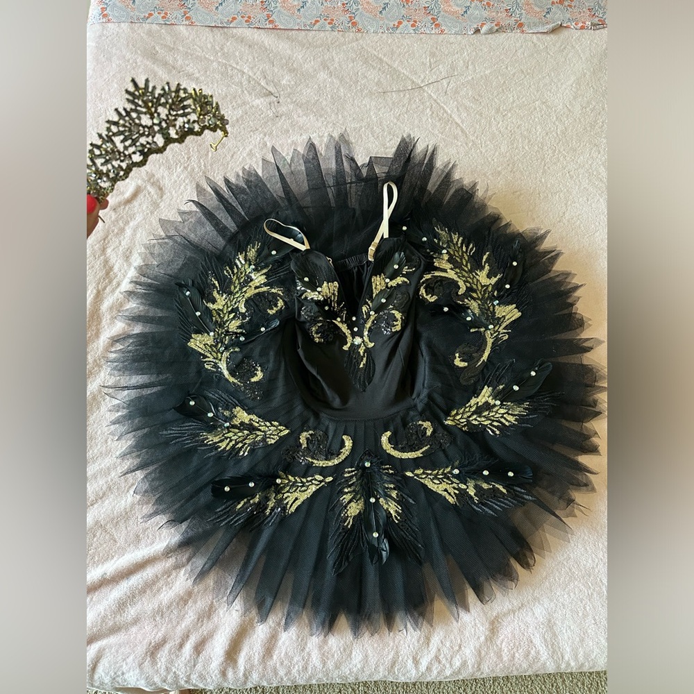 Black swan ballet costume swan lake